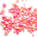 Colorful Pearls Round Acrylic Pearl Beads 4-10mm Mix Size  Beads Without Hole  DIY for Jewelry Making Accessories Nail Craft