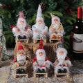 New Cross-border Vinyl Santa Doll Decorations Christmas Sleigh Doll Christmas Tree Pendant Props