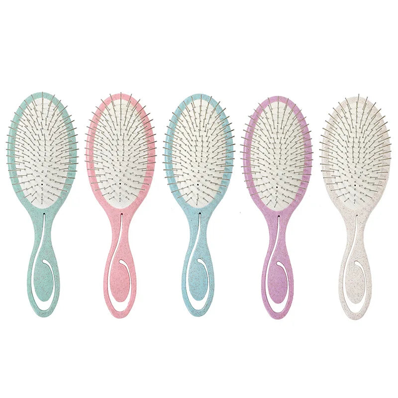 Portable Fluffy Hair Comb Soft Home New Massage Steel Needle Air Cushion Hair Brush  Custom Logo & for PC Salon  Travel