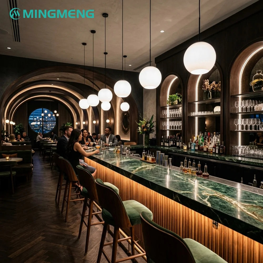 L Shape Trendy Solid Wood Restaurant Cafe Booth and Chairs Walnut Restaurant Booth Chair Table