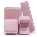 2020 Velvet pink Jewelry Box Packaging logo Customized Jewelry Boxes Different Sizes