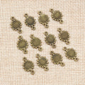 50pcs/lot 16x10mm Small Sunflower Charms Pendant Antique Bronze Cute Handmade DIY Jewelry Making Findings for Necklace Bracelet