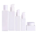 Opal Glass Bottles 120 Ml Empty Cosmetic Serum Pump Bottles 30 Ml Opaque White 100 Ml 120 Ml Glass Bottles and 50 Ml Cream Jars