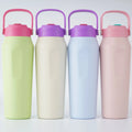 Custom logo 32oz 304 Stainless Steel Vacuum Water Bottle with New Handle Lid Outdoor Sports Flask Large Capacity
