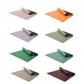 SHENGDE in Stock High End Luxury Absorb Sweat Durable Custom Logo Pilates Yoga Practice PU Leather Natural Rubber Yoga Mat