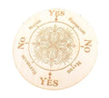 Wooden Pendulum Board for Divination With Flower Mandala for Answers Divination Tools for Spirit and Occult Practices