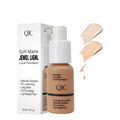 Skin-softening Glossy Liquid Foundation Long-lasting Moisturizing Natural Finish Private Label QIC Foundation
