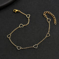 Europe and the United States Cross-border Fashion Light Luxury Five-leaf Flower Pearl Anklet Female Temperament Foot Accessories