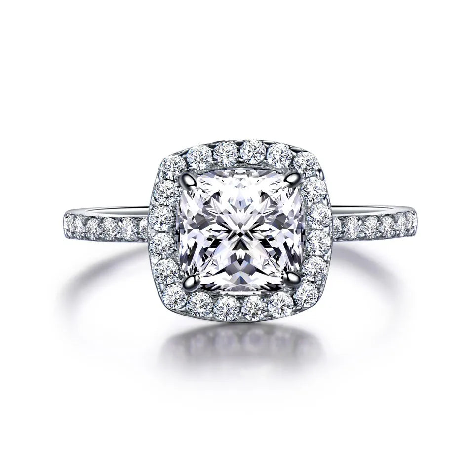 Lab Grown 3 Carat Diamond Ring 14K & 18K Gold Engagement Ring