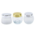 Thick 50g 120g Luxury Empty Clear Frosted Glass Cosmetic Container Face Cream Jars Containers Round Clay Jar with Lid