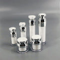 30ml 40ml 50ml 100ml Airless Acrylic Bottle Jar Cap Plastic Spray Pump for Lotion Cream Skincare Packaging