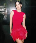 2024 Spring New Fashion Casual Pleated Sleeveless Free Size Dresses Women Lady Elegant