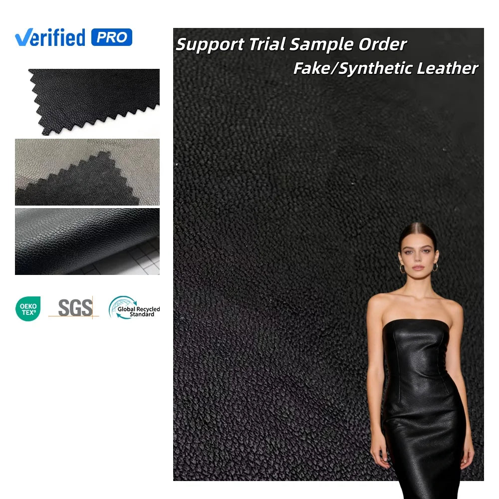 Soft Waterproof PU Leather Fabric for Women's Jackets Coats Pants Gloves and Accessories for Garments and Skirts