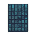 Popular Art Stainless Steel Manicure Rectangular Stencil Lace Multi-element Transfer Nail Stamp Tool Nail Printing Plate