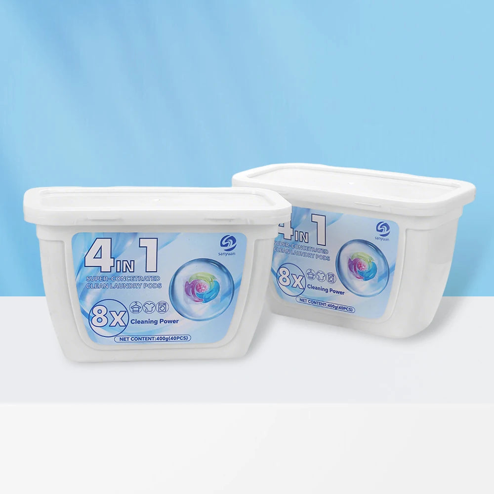 Biodegradable Laundry Beads Manufacturer Fresh  Scent Laundry Detergent Pods 4in1 High Efficiency Washing Liquid Capsules
