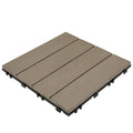 Stain-proof Decking Tiles Easy Installation and Replace Interlocking WPC Deck Tiles XF-N008 300*300*25 mm