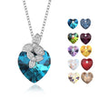 Bloom of Love Necklaces for Women Sterling Silver and Crystals From Austria Gift for Her With Delicate Jewelry