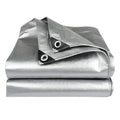 Pe Tarpaulin Roll Fabric Plastic Sheet Poly Tarps 220g Finished Sheets Blue Sliver HDPE Tarpaulins for Truck Cover