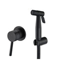 Black Toilet Bidet Sprayer Set Cold and Hot Mixer Shattaf Sprayer Kit Woman Self Cleaning