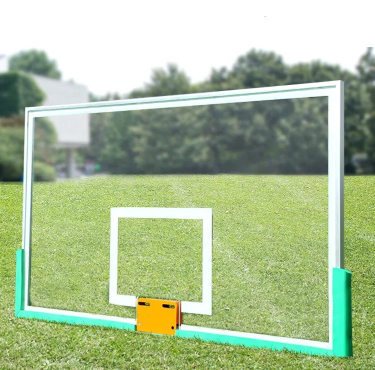 Standard Size of Basketball Board Tempered Fiber Glass Basketball Glass Backboard for Sale