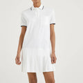 Custom One Piece Pleated Golf Polo Shirt Pickleball Skirt Golf Tennis Dress With Shorts 2-In-1 Sports Short Sleeve Mini Dress
