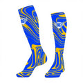 Custom Designed Men's Soccer Knee High Anti-Slip Breathable Sports Socks Youth Football Cuff Bottom Spandex/Polyester Custom