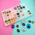 Jewelry Casting Molds Gem Jewelry Silicone Mold for Resin Epoxy DIY Crafting Earring Pendant Studs Jewelry Making