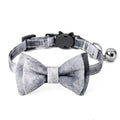 Cotton Soft Tie-dye Cat Collar Bowknot Detachable Pet Cat Collar
