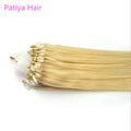 Sample Natural Cuticle Aligned Virgin Hair 50g Microlink Extension Hair Straight Super Double Drawn Micro Loop Hair Extensions