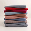 Luxury Lambswool Shawl Merino Woolen Scarf Soft Winter Warm Stole with Tassel for Men and Women