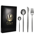 JIUYI Luxury High-quality Stainless Steel 4 Piece Cutlery Steak Gift Box Set for Weddings and Gifting