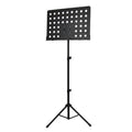 Factory Direct Eco-Friendly Durable Foldable Lightweight Iron Sheet Black Music Stand for Live Performance