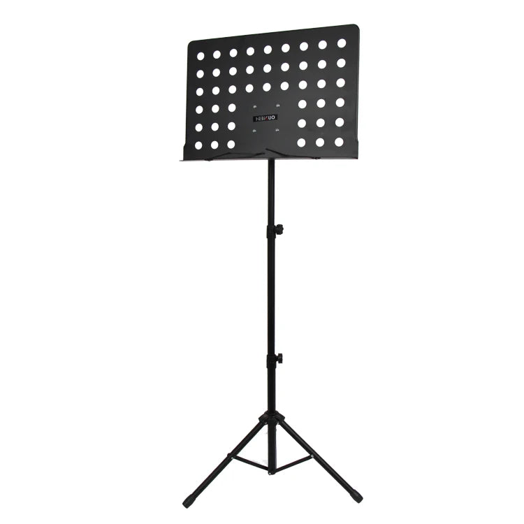 Factory Direct Eco-Friendly Durable Foldable Lightweight Iron Sheet Black Music Stand for Live Performance