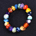 New Fashion Irregular Colorful Agate Bracelet Natural Stone Beads Fashion Jewelry Bracelet