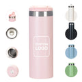 Portable Colorful Double Wall Stainless Steel Vacuum Flask Leak-Proof Fall Ins Coffee Mug Water Bottle