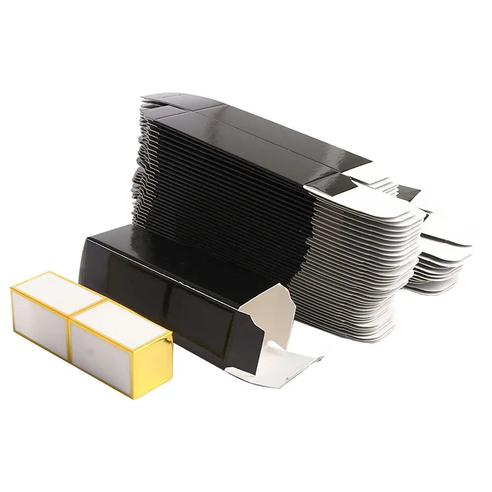 Wholesale 50 PCS Small Luxury Kraft Paper Boxes Empty Purple Lip Gloss/Mascara/Perfume Box Packaging