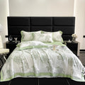 100%lyocell Fiber Green Printing Bed Sheets Bedding Set king Size pink Girl Flower Quilt Sets Supplier
