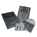 Hight Quality Custom Velvet Microfiber Jewelry Packaging Pouch with Insert Pad/ Holder Earing Pouch Bag Necklace Holder Display