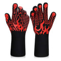 BBQ Cooking Gloves 1472â„‰ Heat Resistant Oven Gloves with Fingers Made Aramid PVC for Barbecue Cleaning Applications