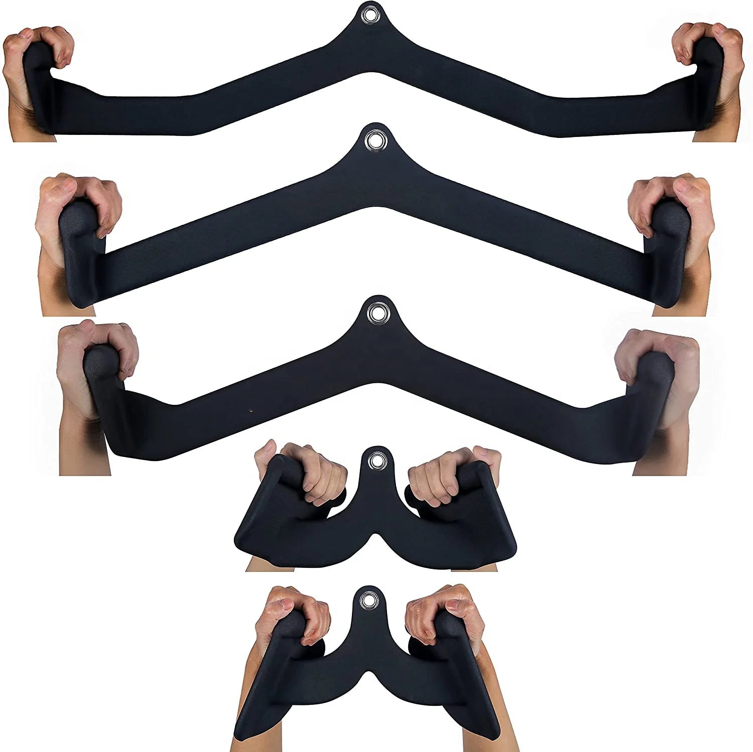 Custom LOGO High V bar Lat Pull up Down Rowing Machine Sitting Pulling up Handle Bar Gym  Fitness Equipment