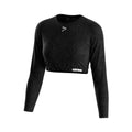 Women's Cropped Long Sleeve 165GSM Polyester Spandex Breathable Sublimation Printing for Gym Workout Daily Wear