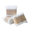 Double End Cosmetics Cotton Buds 100sticks/bag Makeup Tools Ear Buds Cotton Swabs Ear Wax Remover Cotton Swab Wooden Stick