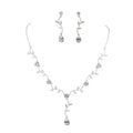 Fashion Temperament Leaves Zircon Suit Female Jewelry Necklace
