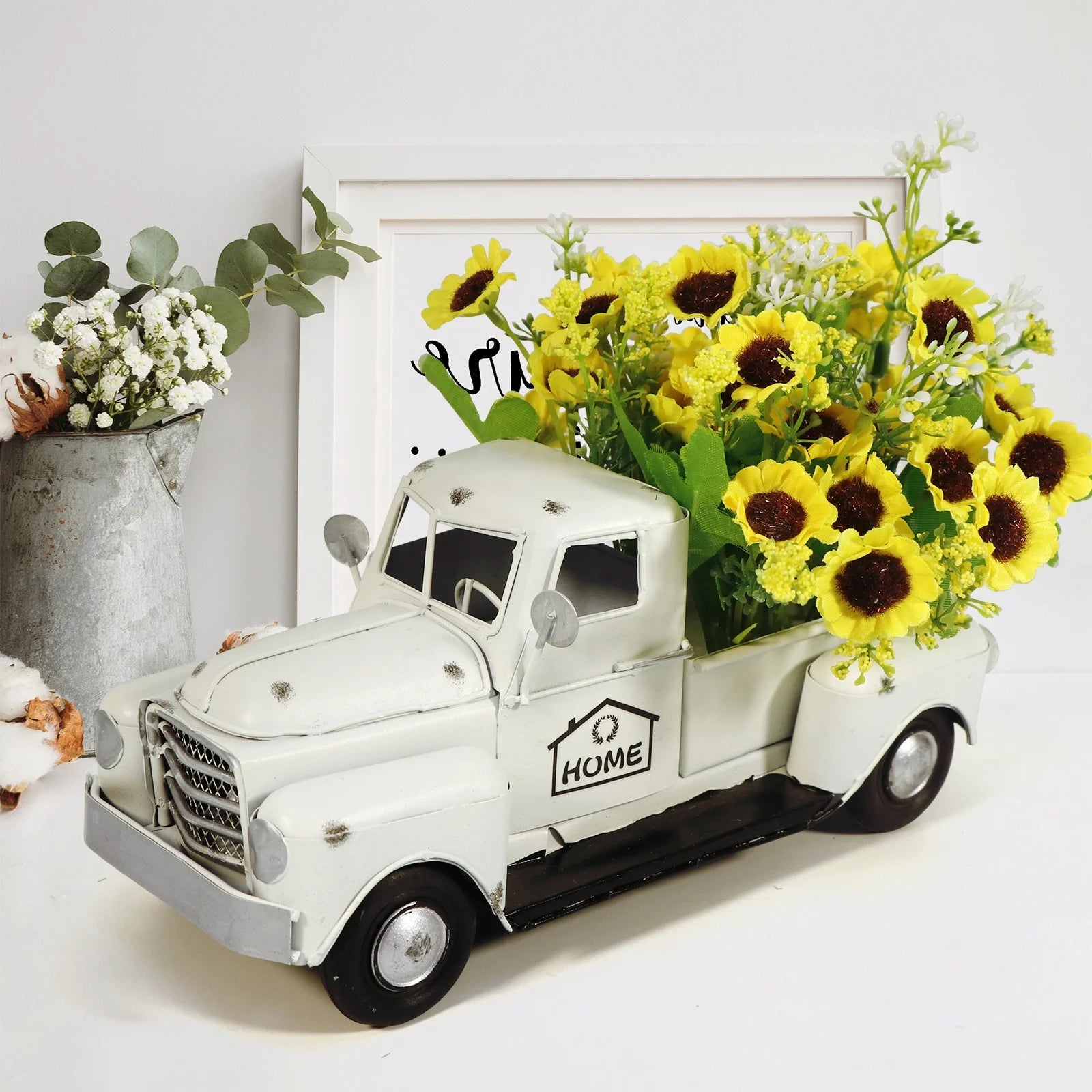 Party Supplies Rustic Style Decorations LED Farm Retro Classic Car Metal Christmas Truck Christmas Ornaments 2025