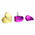 25ml Refillable Golden Blue Heart Perfume Bottle Glass Spray Bottles Empty Perfume Containers Electroplated Red Glass Bottle