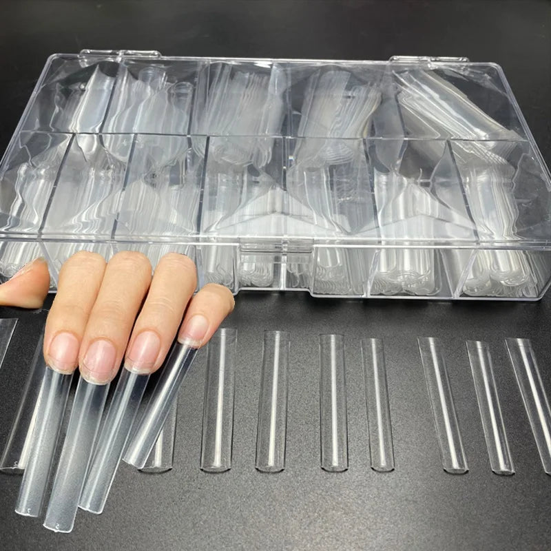 ABS 5.5cm No C Curve Square Nail Tips 3XL Tapered Square Nail Tips