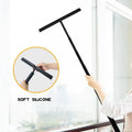 Glass Cleaning Brush Cleaning Brush Squeegee Shower Cleaning Tool Window Floor Telescopic Cleaningsqueegeeglass Black Support