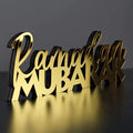 2023 New Ramadan Mubarak and Eid Mubarak Decoration Islamic Muslim Gifts Wooden Acrylic Islamic Tabletop Decorations