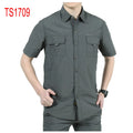 Men's Quick-Dry Sport Fans Tactical Outdoor Shirt Sport Uniform Shirt for Hiking Climbing Hunting Safari Shirt