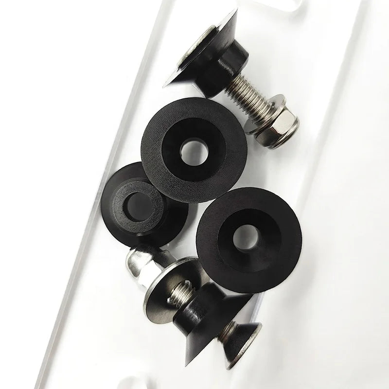 Paddle Tennis Washer M8 Black Rubber Nylon Conical Countersunk Gasket Washer for Panoramic Padel Tennis Court